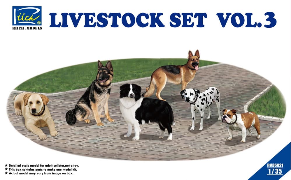 Riich Models Riich Model 1/35 Livestock Set Vol.3 (RV35021)