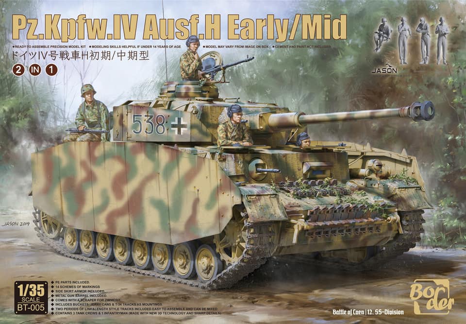 Border Model Border Model 1/35 Panzer IV H Early/Middle (BT-005)