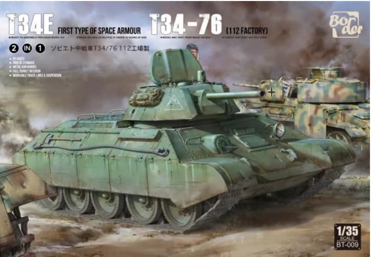 Border Model 1/35 T-34 Screened (Type 1) & T-3476 (BT-009)