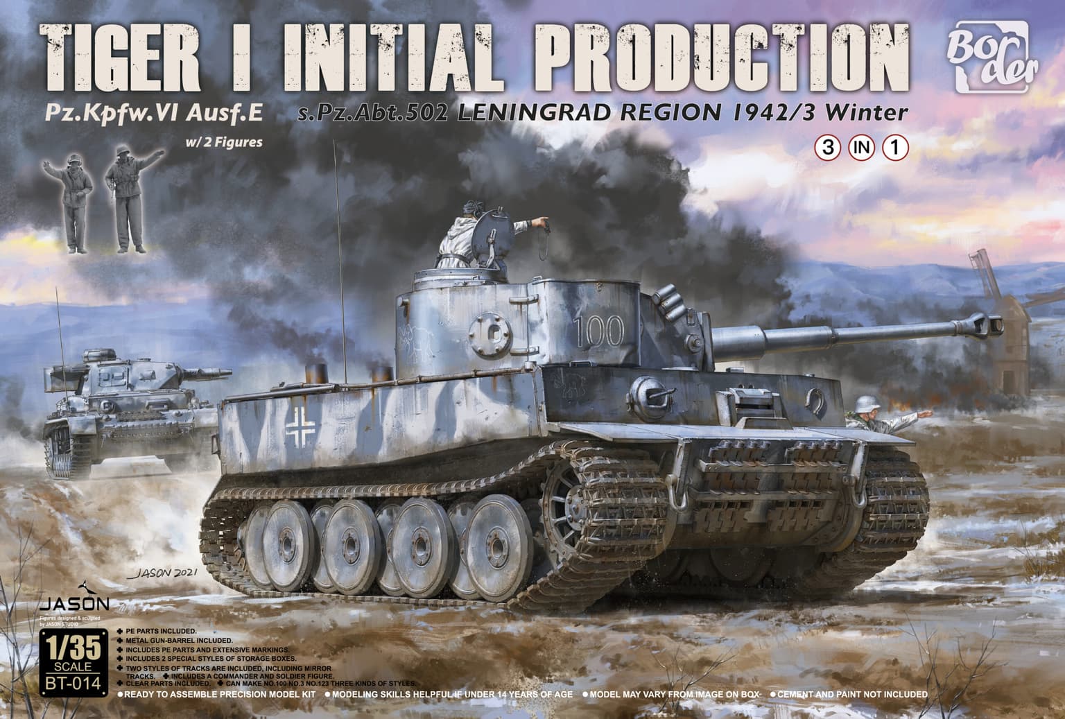 Border Model 1/35 Tiger I Initial Production (BT-014)