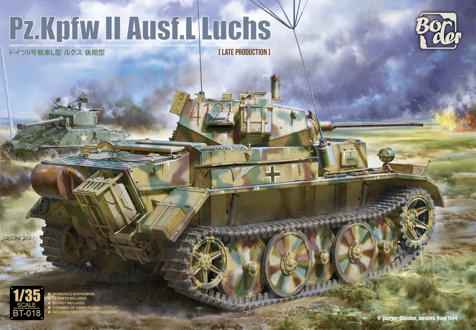 Border Model 1/35 PZ.KPFW II AUSF.L Luchs Late Production (BT-018)
