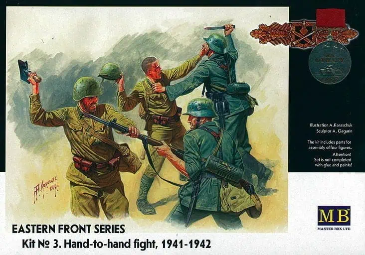 โมเดลฟิกเกอร์ Master Box 1/35 MB3524 Eastern Front Series. Kit № 3. Hand-to-hand fight, 1941-1942