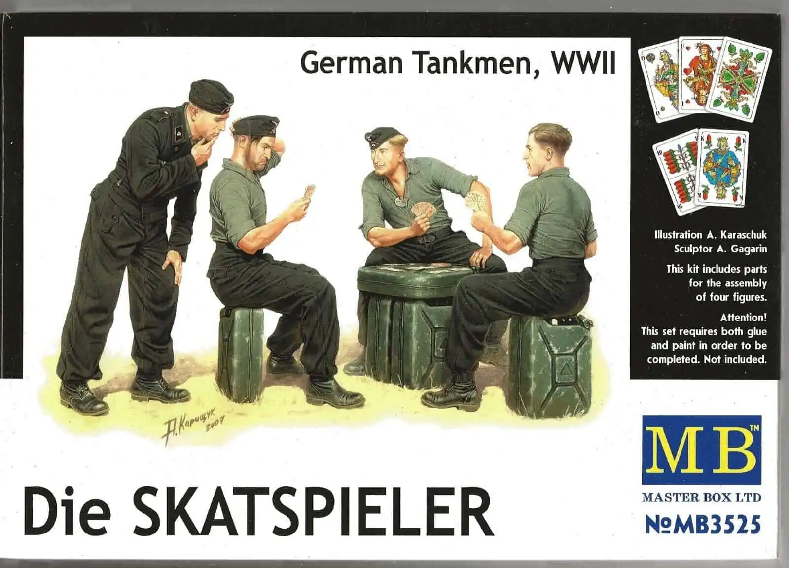 Master Box 1/35 Die Skatspieler, German Tankmen (MB3525)
