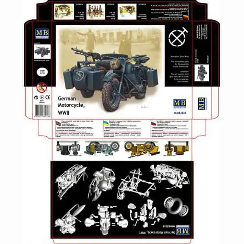 Master Box 1/35 German Motorcycle (MB3528)