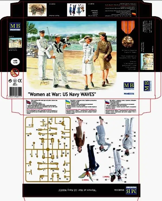 โมเดลฟิกเกอร์ Master Box 1/35 MB3556 Women at War: US Navy WAVES
