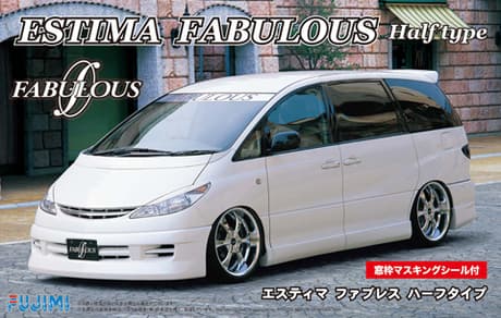 Fujimi 1/24 Toyota Estima Fabulous Half Type w/Window Frame Masking (ID-71)
