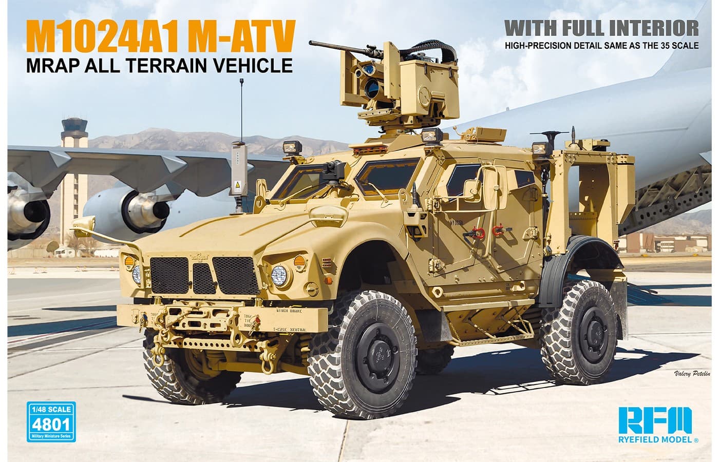 Rye Field Model (RFM) 1/48 M1240A1 M-ATV MRAP w/Full Interior (RFM4801) - RFM4801