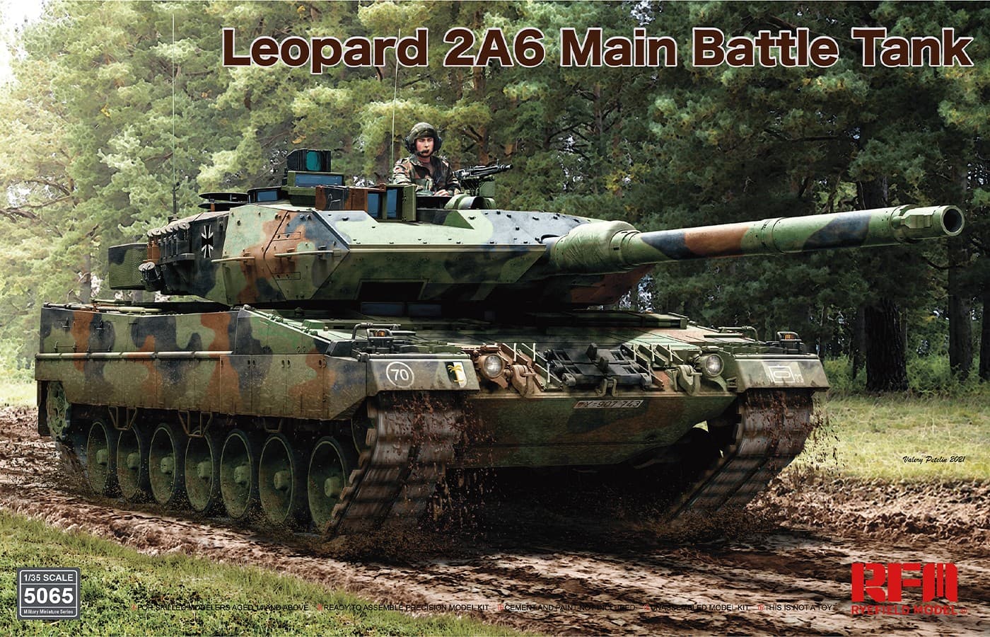 Rye Field Model 1/35 Leopard 2A6 Main Battle Tank (RFM5065) - RFM5065