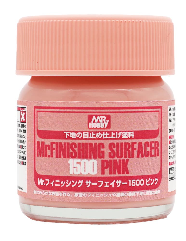 สีรองพื้น MR.FINISHING SURFACER 1500 PINK 40ml. - SF-292
