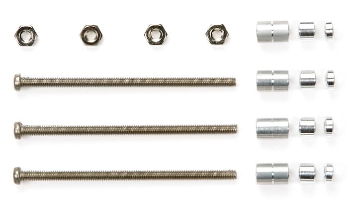 Tamiya  Mini 4WD Part Stainless Steel Screw Set D (TA15407)