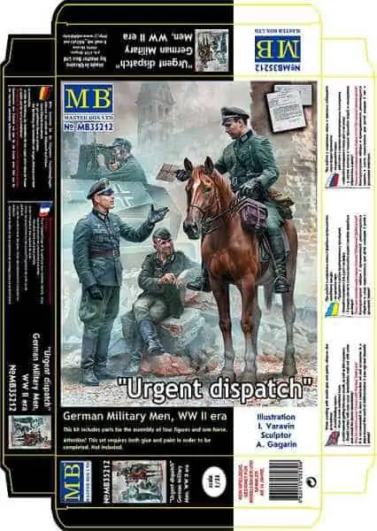 โมเดลฟิกเกอร์ Master Box 1/35 MB35212 Urgent Dispatch. German Military Men, WW II era