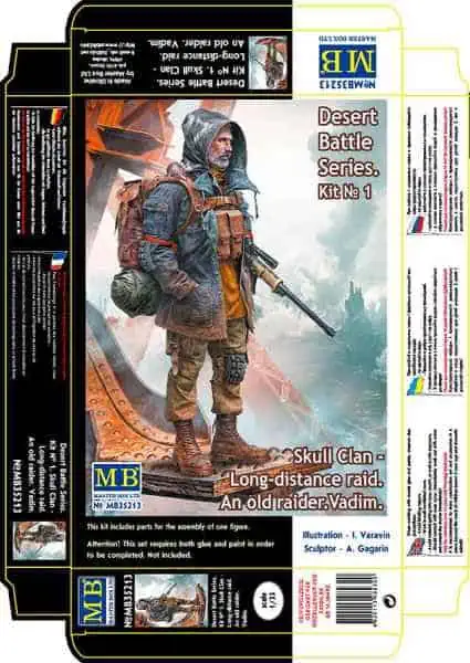 โมเดลฟิกเกอร์ Master Box 1/35 MB35213 Pоst-apocalyptic fiction. Desert Battle Series. Skull Clan